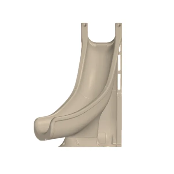 Global Pool Products Tidal Wave Inground Swimming Pool Water Slide Deck Mounted, Right Curve Turn Sand