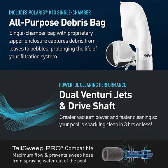Polaris 280 Vac-Sweep Pressure Side Pool Cleaner Bags Kit