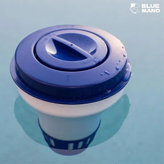 Blue Mano Xl Floater Pool Chemical Dispenser, Fits 3’’ Tablets