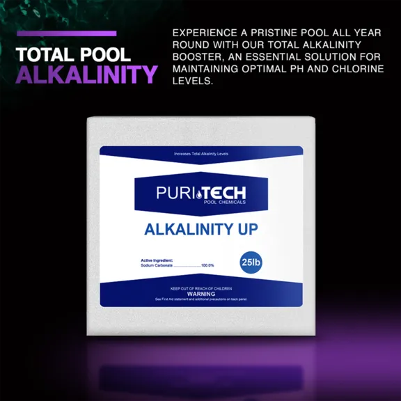 Puri Tech Pool Chemicals Total Alkalinity Increaser, 25lb.