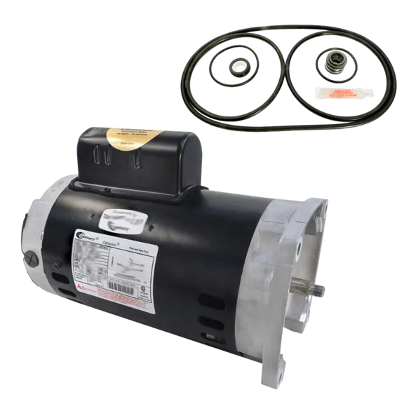 Puri Tech 2HP Pentair Challenger Replacement Motor Kit with Century B2843 Motor and GO-KIT-5