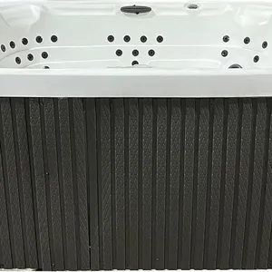 Confer Plastics Hot Tub Panel Replacement Kit &ndash; Flexible Spa Panels &ndash; Reskirts spas up to 34.5&rdquo; x 84&rdquo; x 84&rdquo; Any Radius Corner &ndash; Made in USA! (Deep Gray)