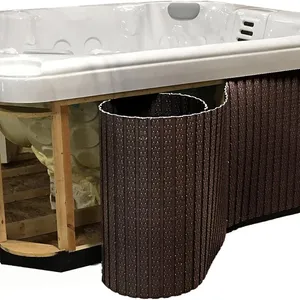Confer Plastics Hot Tub Panel Replacement Kit, Espresso, Fits Spas Up to 96" x 96"