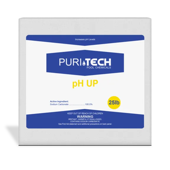 Puri Tech Chemicals pH Up Increaser for Pools & Spa, 25lb.
