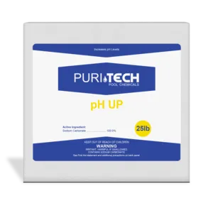 Puri Tech Chemicals pH Up Increaser for Pools & Spa, 25lb.
