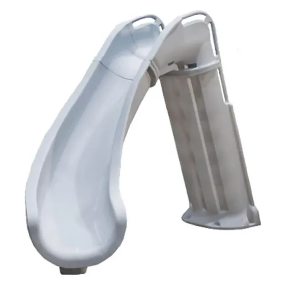 Global Pool Products Bad AXE X6 Slide, Left Curve, Silver Quartz