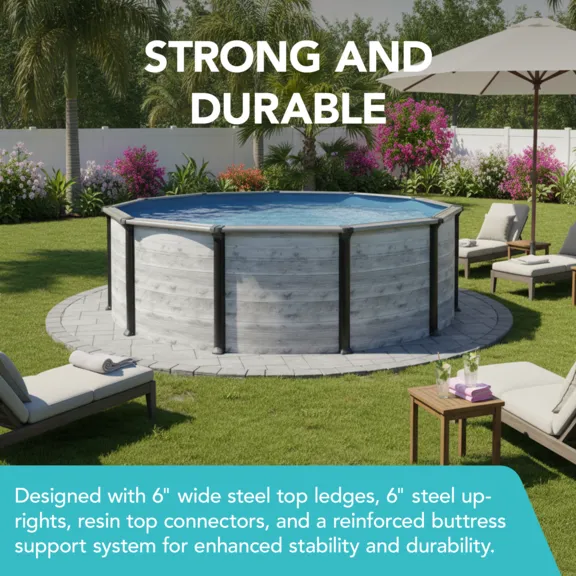 Puri Tech 18ft. x 52" Lakeview Above Ground Swimming Pool Kit