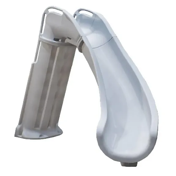 Global Pool Products Bad AXE X6 Slide, Right Curve, Silver Quartz