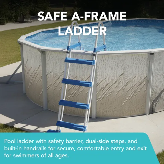 Puri Tech 12ft. x 24ft. x 52" Lakeview Above Ground Swimming Pool Kit