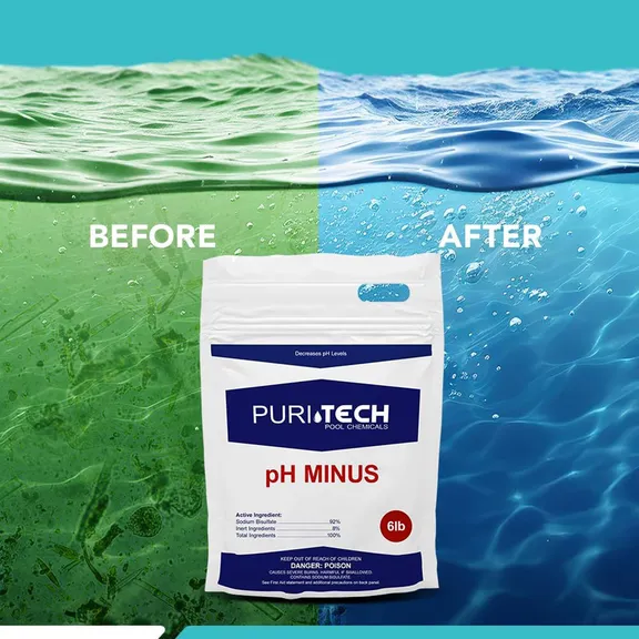 Puri Tech Chemicals Spa pH Down Decreaser, 6lb.
