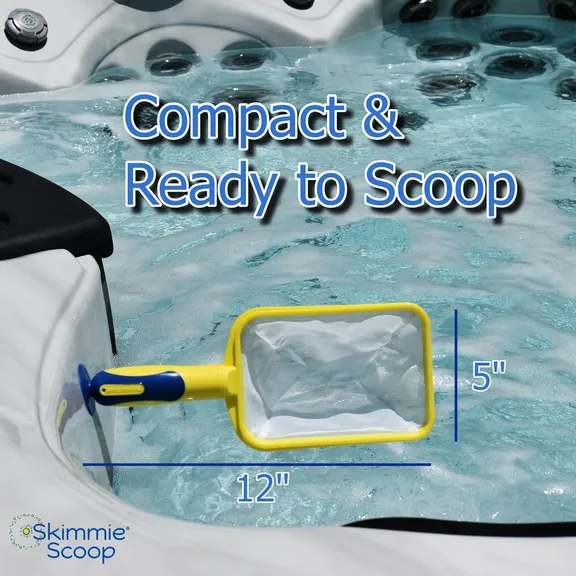 Skimmie&reg; Yellow Scoop & Scrub for Spa & Hot Tub