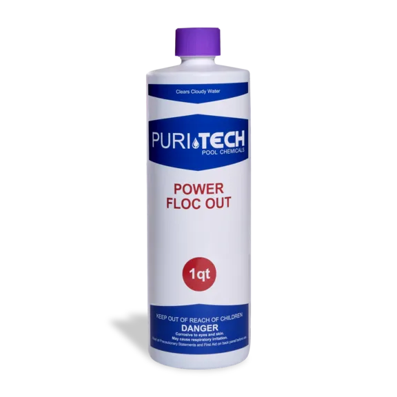 Puri Tech Pool Chemicals Drop Down Flocculant, 1 Quart