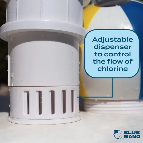 Adjustable Dispenser Solar Beach Ball Solar Light up Chlorine Dispenser for 3 inch Chlorine Tablets