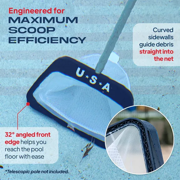 Skimmie&reg; USA Blue Pool Skimmer Deep Bag Net