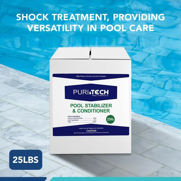 Puri Tech Pool Stabilizer & Conditioner Chlorine Tablet, 25lb.