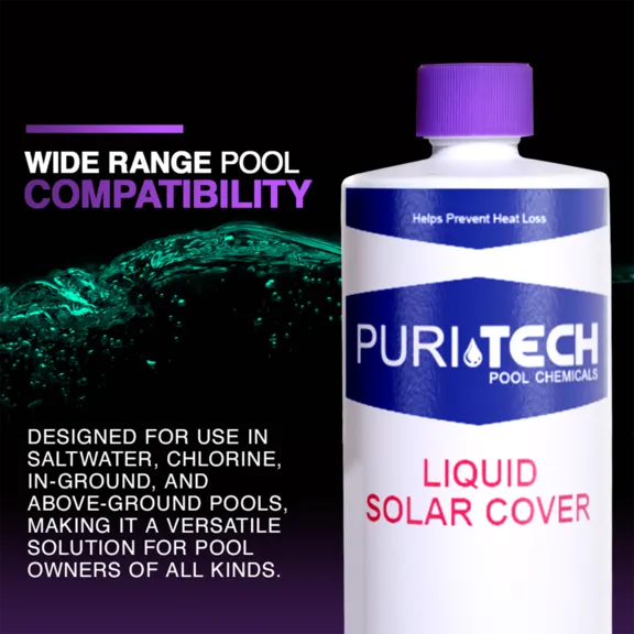 Puri Tech Pool Chemicals Liquid Solar Cover, 32oz.