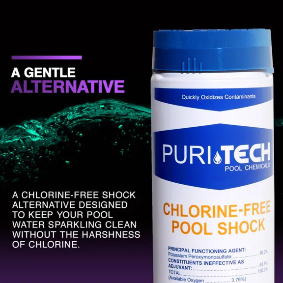 Puri Tech Pool Chemicals Chlorine-Free Pool Shock, 2lb.