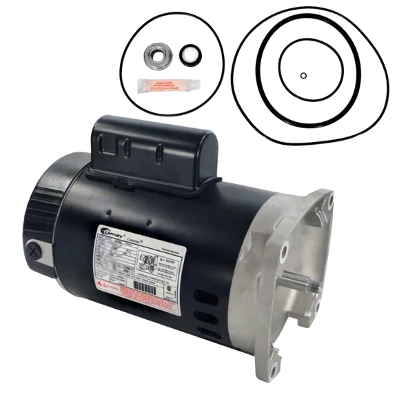 Puri Tech Replacement Motor Kit for Pentair Whisperflo 1.5HP WFE-6 AO Smith B2842 with GO-KIT-32