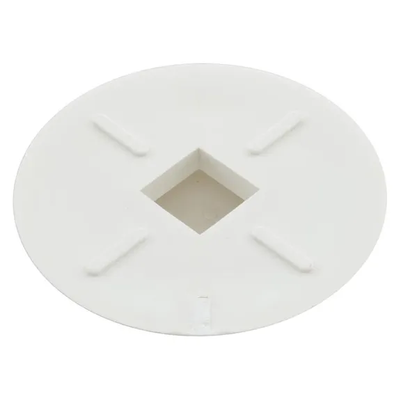 SR Smith Plastic Recessed Mounting Washer Assembly with Cap, White