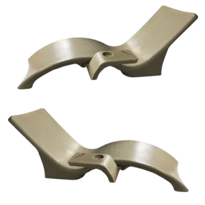 Global Pool Products Lounge Chairs with Connecting Table, Set of 2, Sand