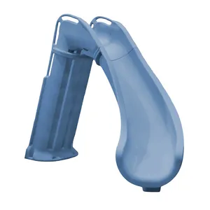 Global Pool Products Bad AXE X6 Slide, Right Curve, Blue Quartz
