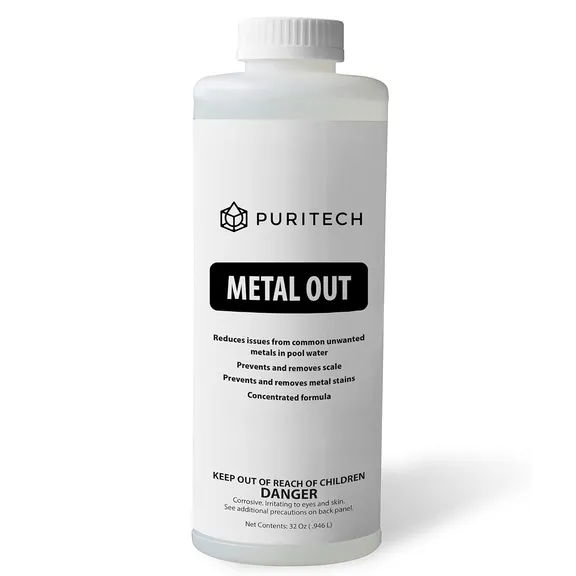 Puri Tech Metal Out for Pool & Spa Metal Stain & Scale Buildup Preventer