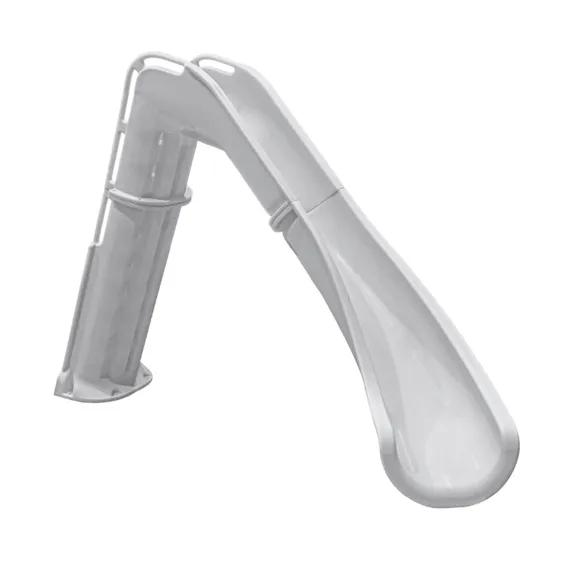 Global Pool Products Bad AXE X7 Slide, Right Curve, Silver Quartz