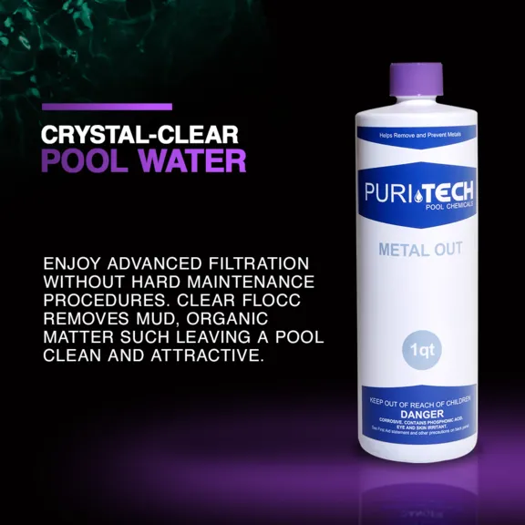 Puri Tech Metal Out for Pools, 32 oz.