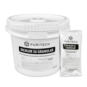 Puri Tech Sodium Dichlor Chlorine Shock Granules for Sanitizing, 20lb.