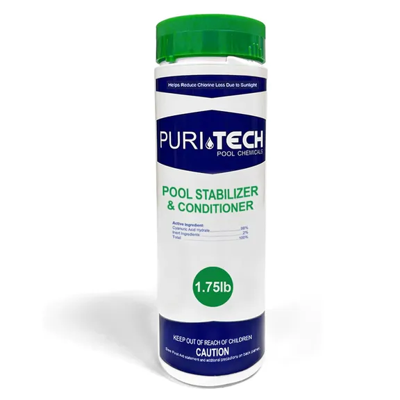 Puri Tech Pool Stabilizer and Conditioner Chlorine Powder, 1.75lb.