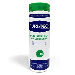 Puri Tech Pool Stabilizer and Conditioner Chlorine Powder, 1.75lb.