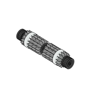 REAR BRUSH ASSY, DYNAMIC GREY