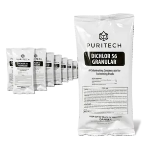Puri Tech Sodium Dichlor Chlorine Shock Granules for Sanitizing, 12lb.