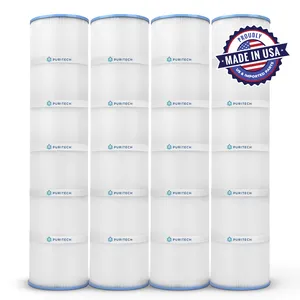 Puri Tech Pool Filter Cartridge Replacement 4-Pack, for Jandy CL580, PJAN145, C-7482, FC-0820, 46252 / 45119 / 303851, 324742