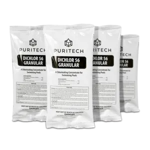 Puri Tech Sodium Dichlor Chlorine Shock Granules for Sanitizing, 4lb.