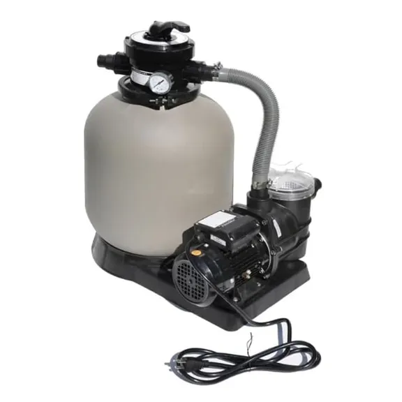 Puri Tech Parisian Dune 15ft x 52" Round Above Ground Pool Package