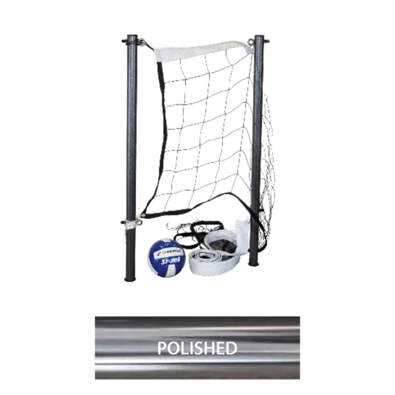 Global Pool Products Stainless Steel Inground Pool Volleyball Set, 20ft.