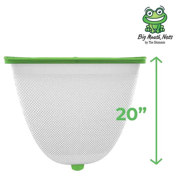 Skimmie&reg; Big Mouth Nets&reg; Mr Frog Large Leaf Rake Skimmer, 20"