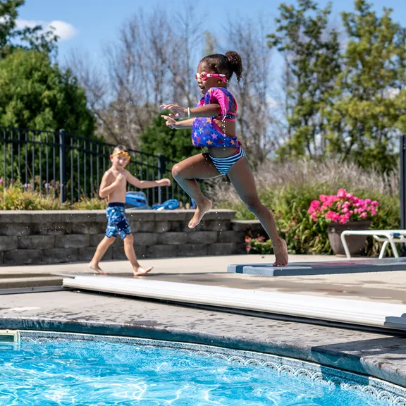 Global Pool Products 24" U Frame Diving Board, Polished Stainless Steel Base