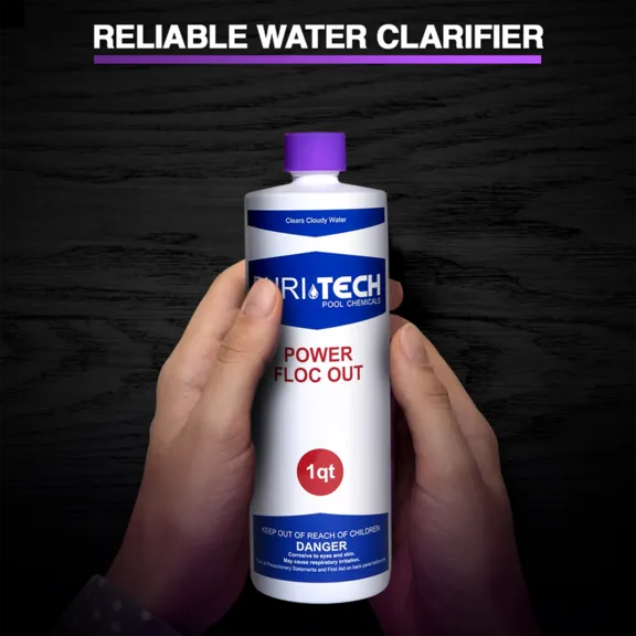Puri Tech Pool Chemicals Drop Down Flocculant, 1 Quart