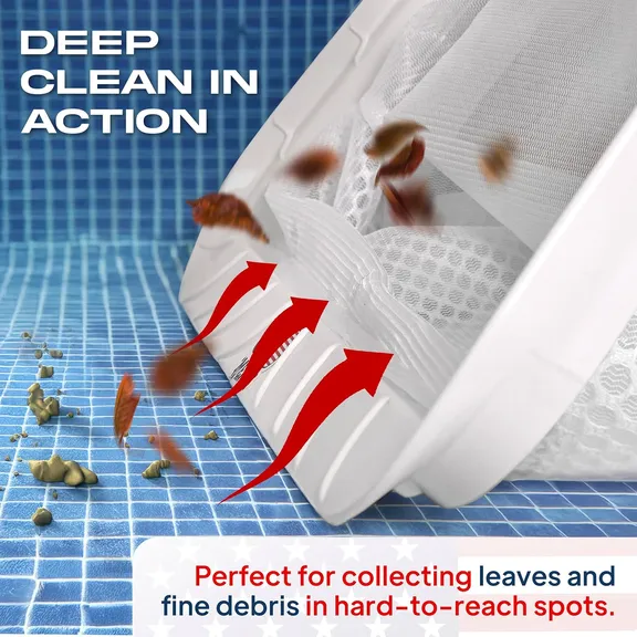 Skimmie&reg; USA White Pool Skimmer Deep Bag Net