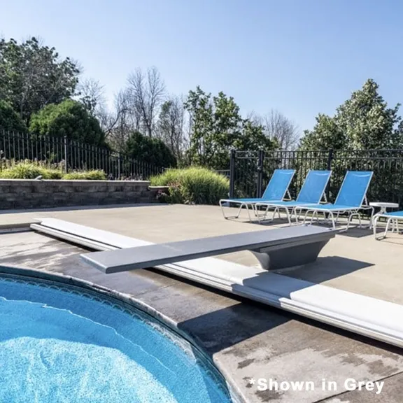 Global Pool Products 6' White Diving Board Replacement for Inground pools