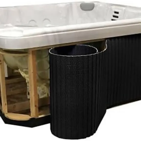 Confer Plastics Hot Tub Panel Replacement Kit, Black, Fits Spas Up to 84" x 84"
