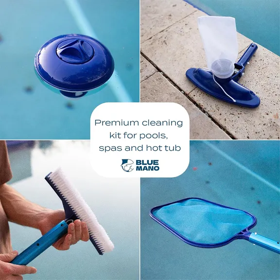 Blue Mano 6-Piece Small Spa & Pool Cleaning Kit