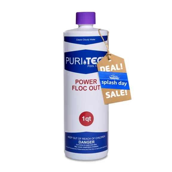 Puri Tech Pool Chemicals Drop Down Flocculant, 32oz.