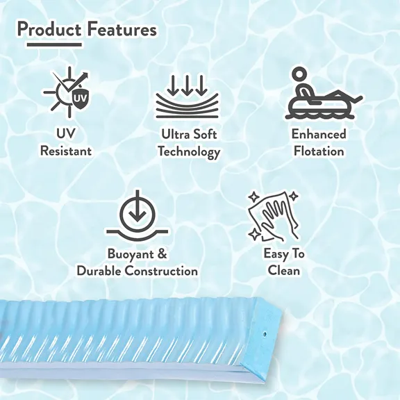 VOS Liberty Foam Pool Wavy Noodle, Blue