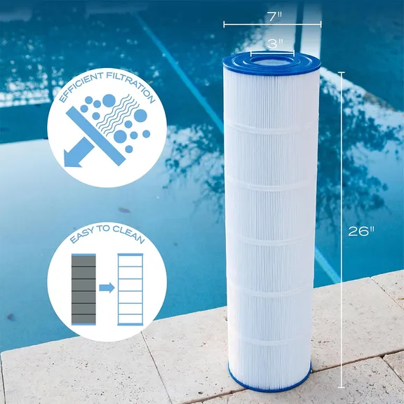 Pool Filter Replacement Cartridges PCC105, 4-Pack