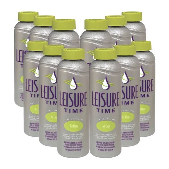 Leisure Time Jet Clean Spa and Hot Tub Cleaner 16oz (Pack of 12)