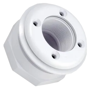Hayward Wall Fitting Nylon FiberGlass 1.5 FPT, White
