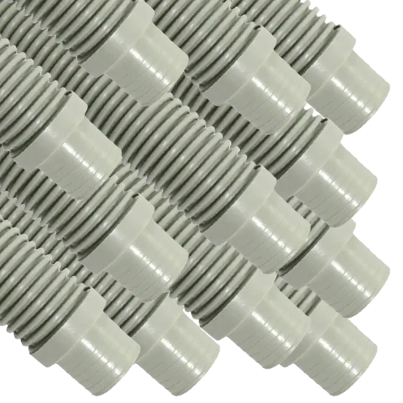 Puri Tech Universal Suction Hose for Swimming Pool Cleaner 1.5-inch x 4-feet, Light Grey (Pack of 12)